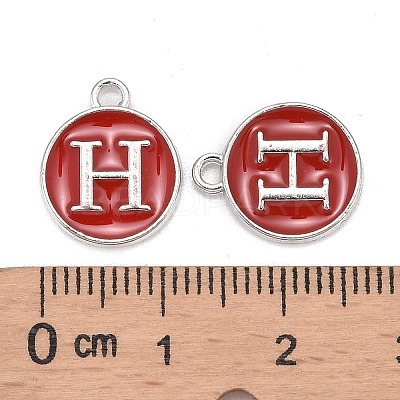 Platinum Plated Alloy Enamel Charms LS-ENAM-S118-03H-P-1