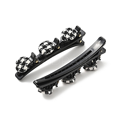 Fashion Double Layer Cloth Alligator Hair Clips Sets PHAR-P005-26-1