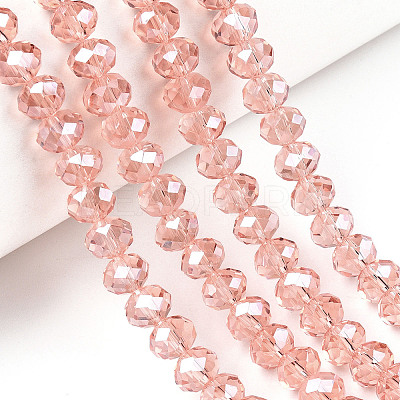 Electroplate Glass Beads Strands EGLA-A034-T3mm-A34-1