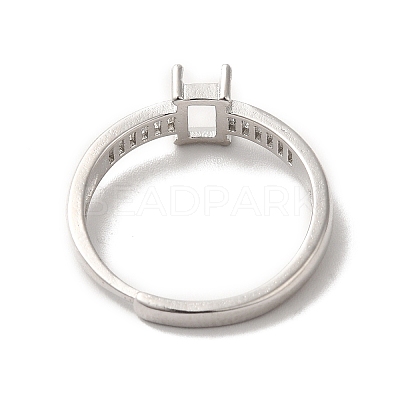 Adjustable Alloy Pad Ring Settings KK-C022-01B-P-1