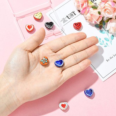 8Pcs Handmade Porcelain Beads PORC-FS0001-48-1