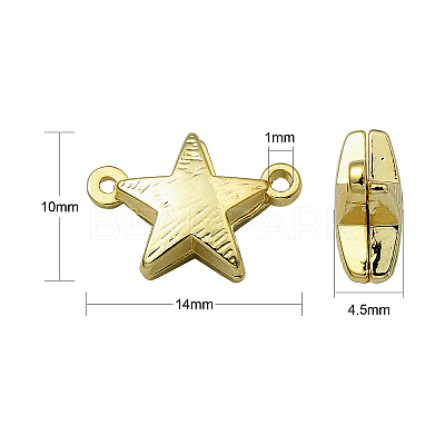 10 Sets 2 Colors Alloy Magnetic Clasps PALLOY-CJ0002-35-1