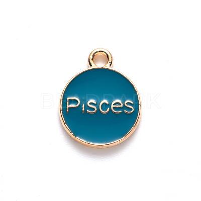 Alloy Enamel Pendants ENAM-S124-01B-05H-1