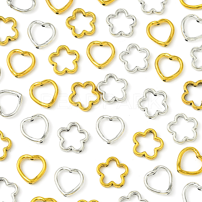 50Pcs Tibetan Style Alloy Bead Frame TIBEB-FS0001-10AG-1