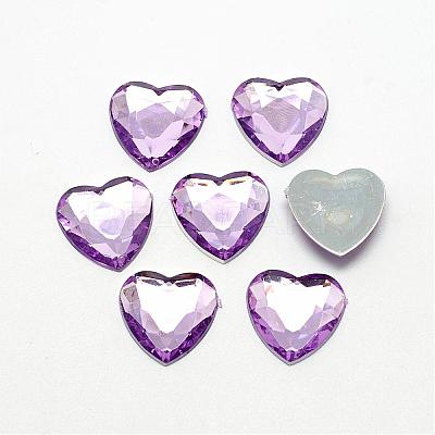 Acrylic Rhinestone Flat Back Cabochons GACR-Q009-25x25-13-1