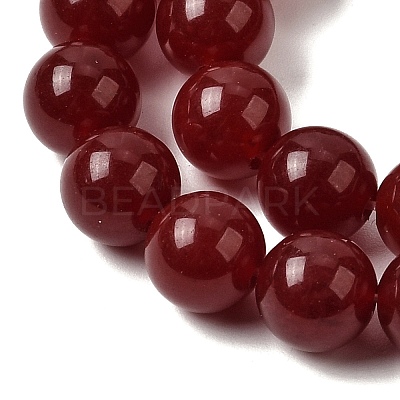 Natural White Jade Beads Strands G-H348-8mm-01-1