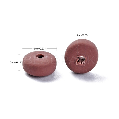 Handmade Polymer Clay Beads Strands CLAY-N008-008-125-1