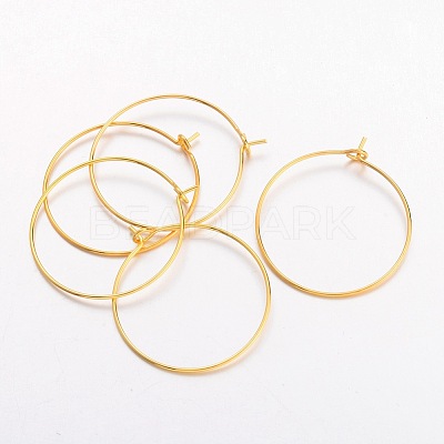 Brass Wine Glass Charm Rings Hoop Earrings X-EC067-2G-1