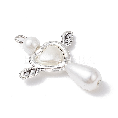 Acrylic & Tibetan Style Alloy Pendants PALLOY-JF04329-1