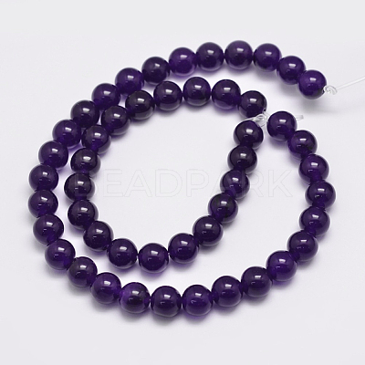Natural Malaysia Jade Bead Strands X-G-A146-8mm-A01-1