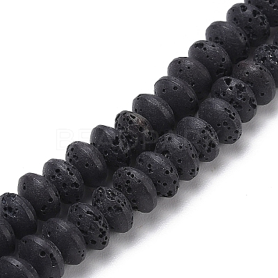 Synthetic Lava Rock Beads Strands G-B087-02A-10-1