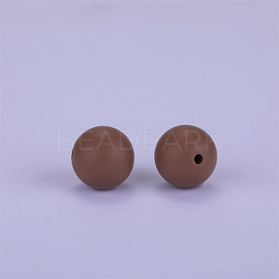 Round Silicone Focal Beads SI-JX0046A-114-1