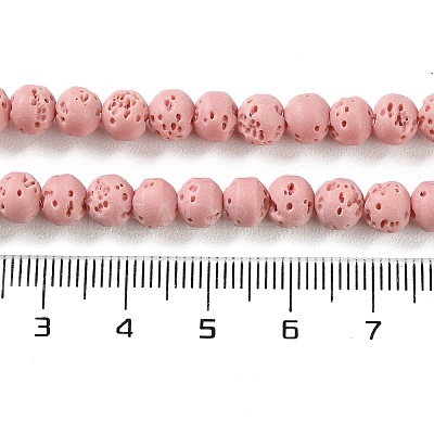 Synthetic Lava Rock Dyed Beads Strands G-H311-08A-08-1