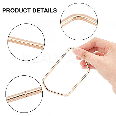 6Pcs 3 Colors Iron Bag Handles FIND-WR0005-57-1