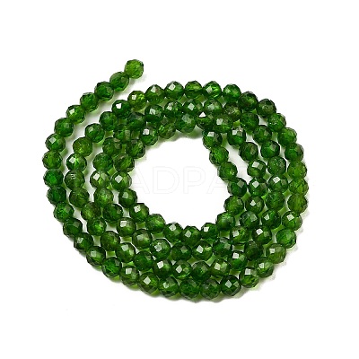 Natural Green Diopside Beads Strands G-NH0046-A01-02-1