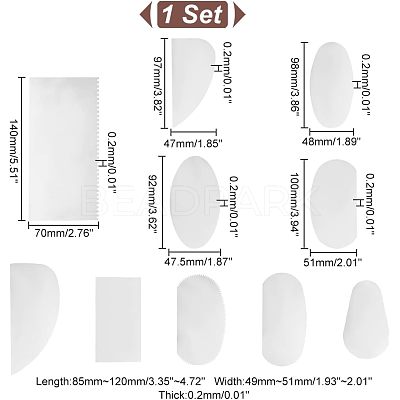 201 Stainless Steel Clay Knife Sets TOOL-UN0001-16-1