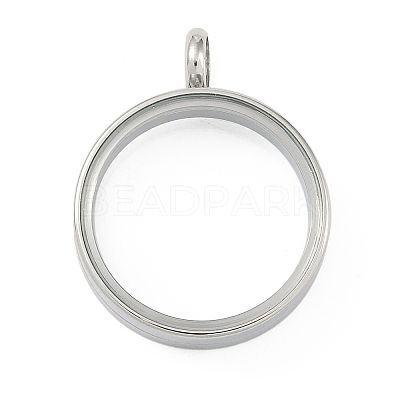 304 Stainless Stee Locket Pendants STAS-S132-16P-03-1
