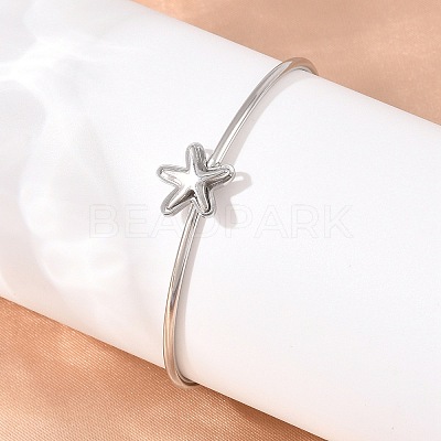 304 Stainless Steel Bangles for Women BJEW-N040-01C-P-1