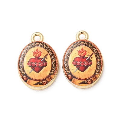 Alloy Printed Pendants AL-CBA7256-18A-G-1