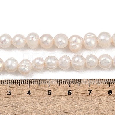 Natural Cultured Freshwater Pearl Beads Strands PEAR-I007-07X-07A-1