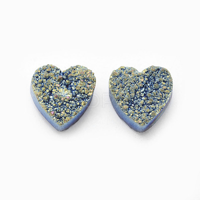 Natural Druzy Quartz Crystal Cabochons G-I207-01N-B-1