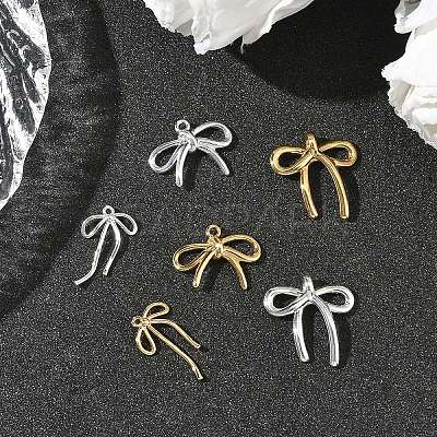 3Pcs 3 Styles Brass Pendants KK-YW0003-66G-1