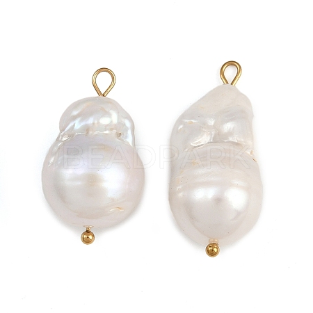 Natural Freshwater Pearl Keshi Pearl Pendants STAS-D378-05G-1