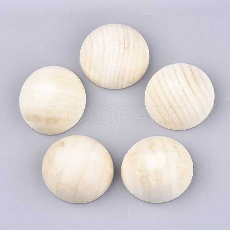 Unfinished Natural Wood Cabochons WOOD-S052-01E-1