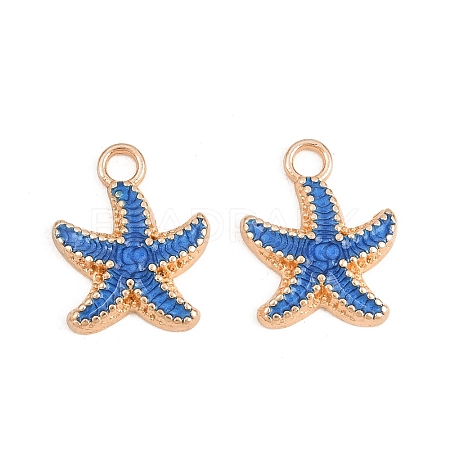 Alloy Enamel Pendants PALLOY-F224-10G-02-1