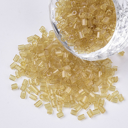 8/0 Two Cut Glass Seed Beads SEED-S033-11A-01-1