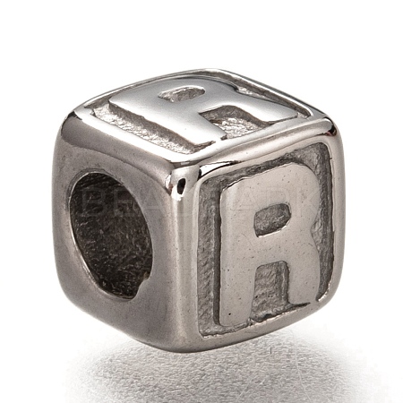Tarnish Resistant 304 Stainless Steel European Beads OPDL-L020-001R-1