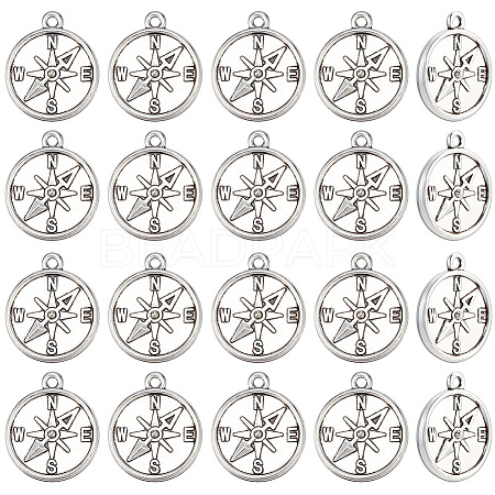 50Pcs Tibetan Style Alloy Pendants FIND-SC0021-16B-1