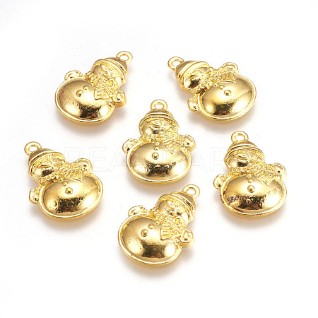 Tibetan Style Lovely Snowman Alloy Charms X-EA314Y-NFG-1