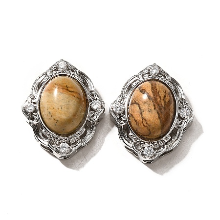 Natural Picture Jasper Multi-Strand Links KK-M304-04P-10-1