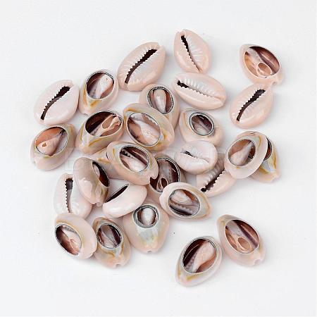 Natural Cowrie Shell Beads X-BSHE-S053-1