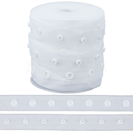 10 Yards 2-Row Plastic Snap Button Tape FIND-OC0003-85B-1