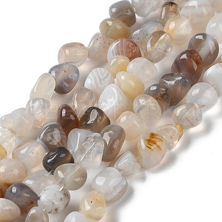Natural Botswana Agate Beads Strands G-D081-A03-1