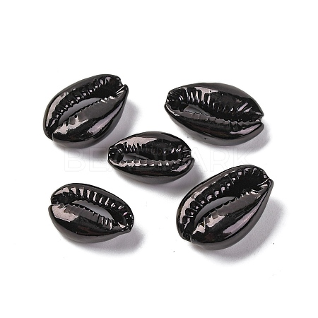 Baking Paint Cowrie Shell Beads SSHEL-M023-01B-1