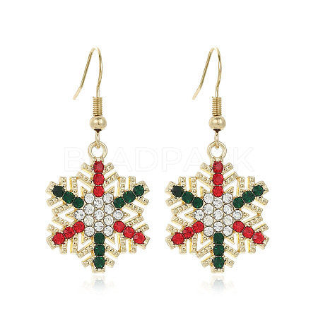 Snowflake Alloy Dangle Earrings FS-WGD9918-10-1