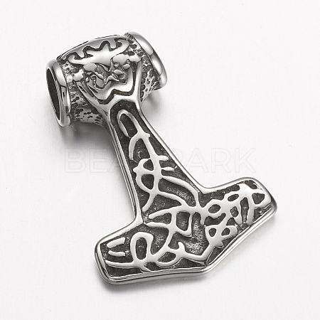 304 Stainless Steel Pendants STAS-E133-076AS-1