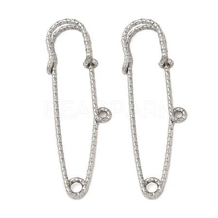 304 Stainless Steel Safety Pins Brooch Findings STAS-K252-11D-P-1