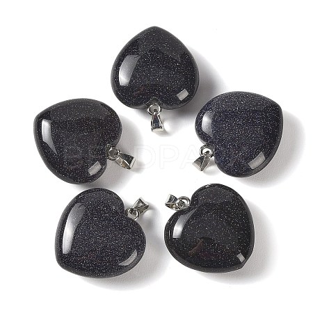 Synthetic Blue Goldstone Pendants GG-CBAA0EE-04P-07-1