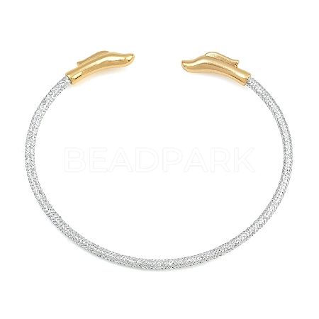 Braided Steel Wire Bangles Making KK-CBA6056-02C-G-1