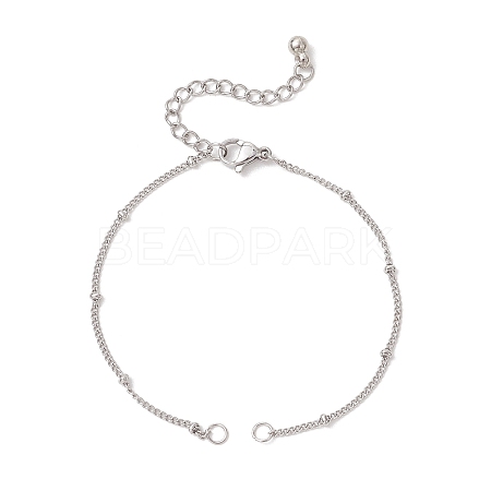 304 Stainless Steel Satellite Chain Bracelet Making AJEW-JB01578-02-1