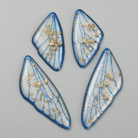 Transparent Resin Pendants RESI-TAC0004-24C-1