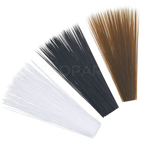 900Pcs 3 Colors Plastic Simulated Animal Whiskers for Crafts Needle Felting DIY-CY0002-73-1