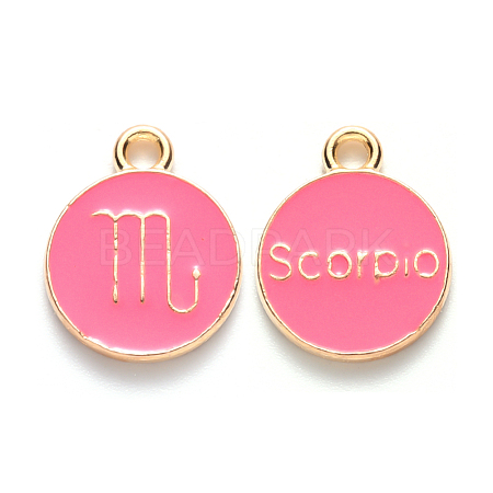 Alloy Enamel Pendants X-ENAM-S124-01B-03L-1