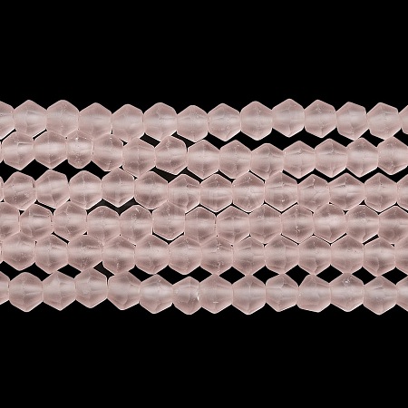 Imitate Austrian Crystal Frosted Glass Beads Strands GLAA-F029-TM4mm-B26-1