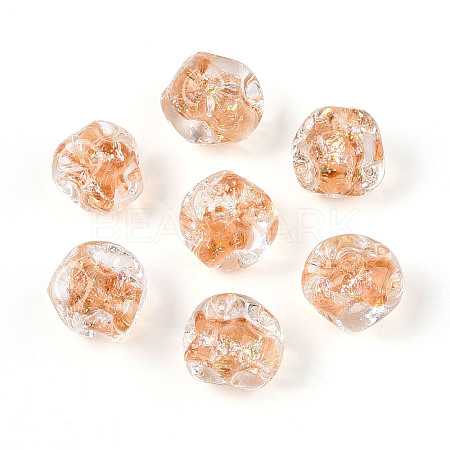 Handmade Foil Lampwork Beads FOIL-T007-01E-1