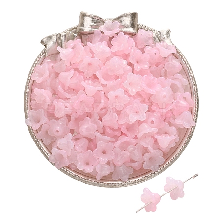 100Pcs Acrylic Bead Caps PW-WGC6A11-03-1